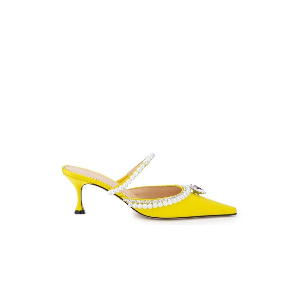 MACH & MACH - Yellow Diamond & Pearl 65 Heels - IT 37